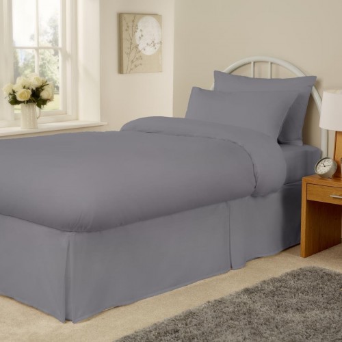 Mitre Essentials Spectrum Housewife Pillowcases Grey