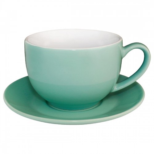 Olympia Cafe Cappuccino Cups Aqua 340ml 12oz