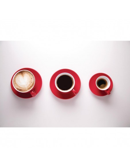 Olympia Cafe Cappuccino Cups Red 340ml 12oz