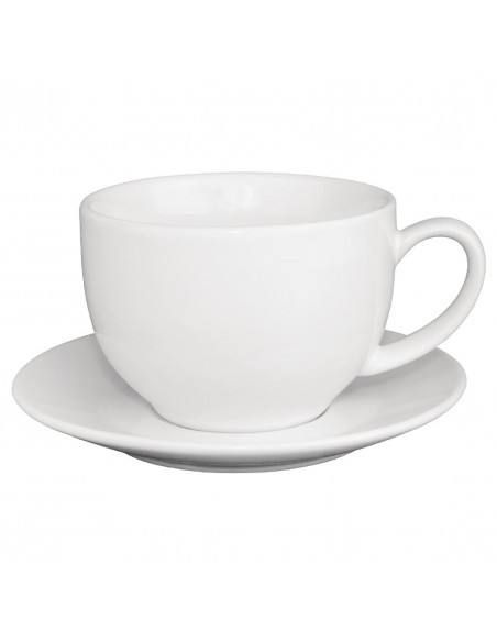 Olympia Cafe Cappuccino Cups White 340ml 12oz