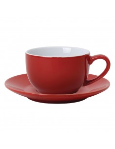 Olympia Cafe Coffee Cups Red 228ml 8oz 2