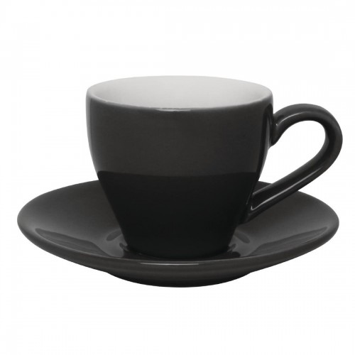 Olympia Cafe Espresso Saucers Charcoal