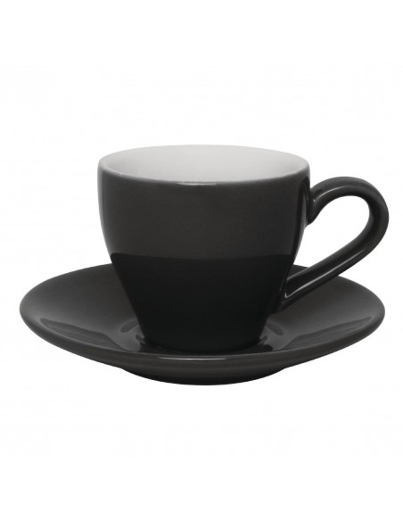 Olympia Cafe Espresso Saucers Charcoal