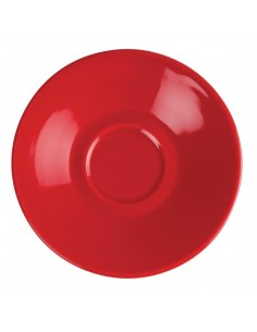 Olympia Cafe Espresso Saucers Red