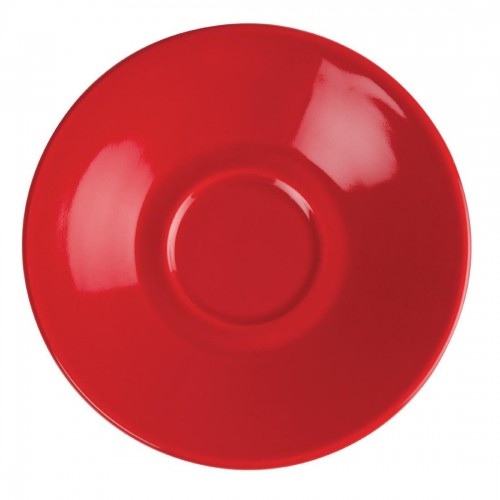 Olympia Cafe Espresso Saucers Red