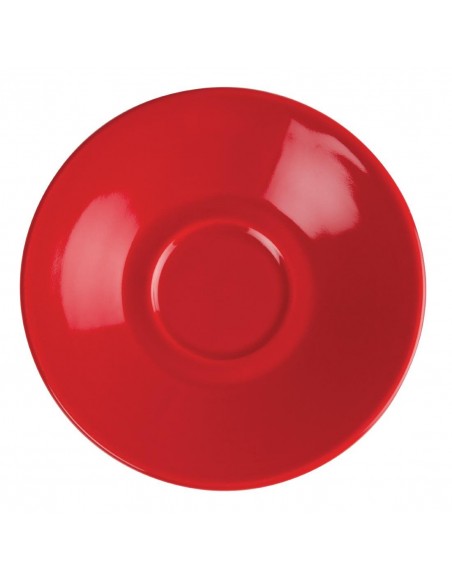 Olympia Cafe Espresso Saucers Red