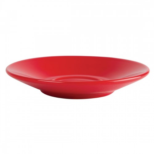 Olympia Cafe Espresso Saucers Red