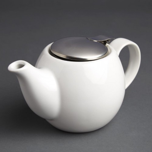 Olympia Cafe Teapot 510ml White