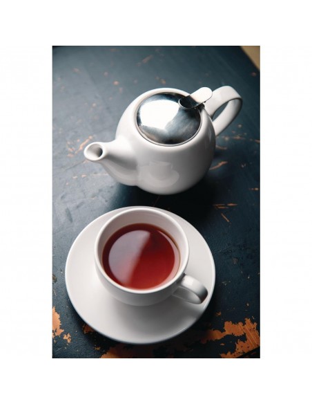 Olympia Cafe Teapot 510ml White