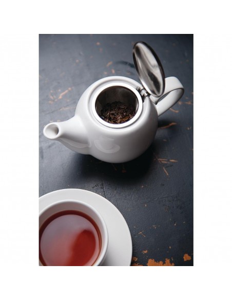 Olympia Cafe Teapot 510ml White