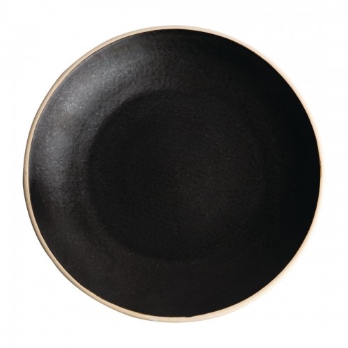 Olympia Canvas Concave Plate Delhi Black 270mm
