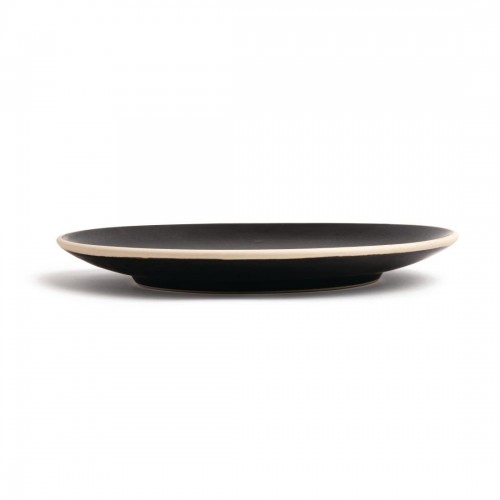 Olympia Canvas Concave Plate Delhi Black 270mm