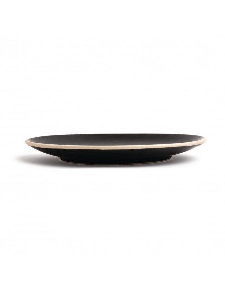Olympia Canvas Concave Plate Delhi Black 270mm