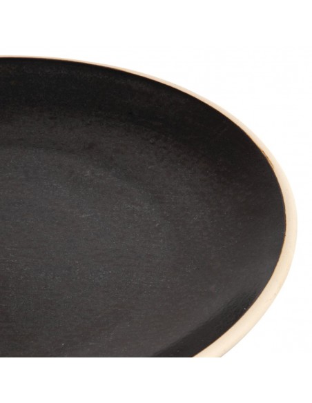 Olympia Canvas Concave Plate Delhi Black 270mm