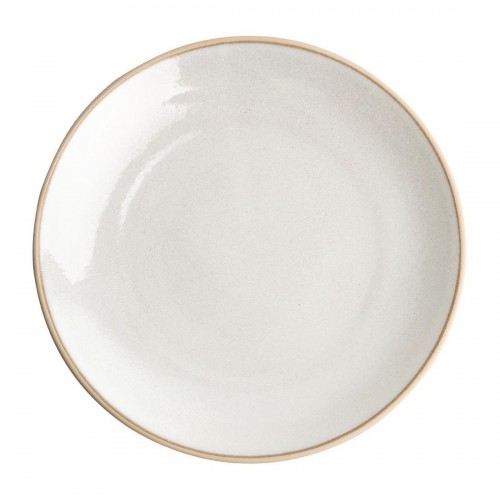 Olympia Canvas Concave Plate Murano White 270mm