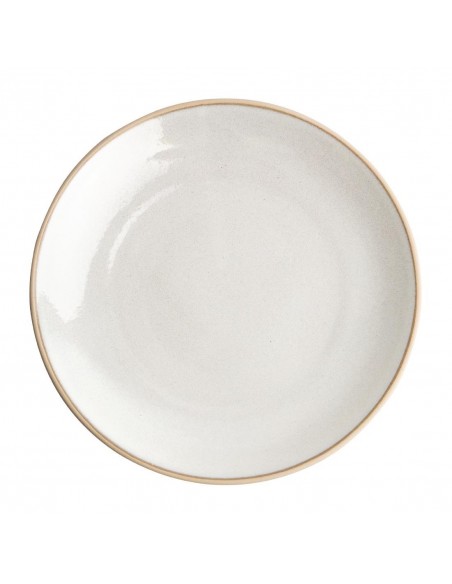 Olympia Canvas Concave Plate Murano White 270mm