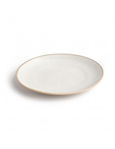 Olympia Canvas Concave Plate Murano White 270mm 2