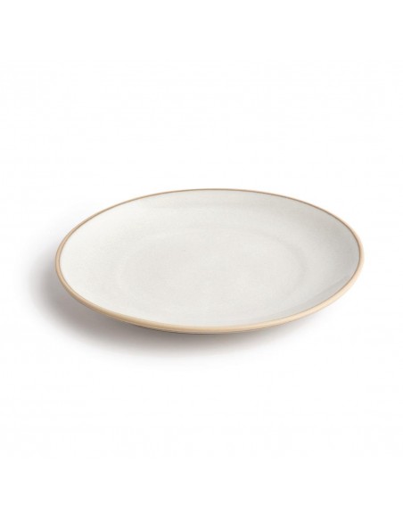 Olympia Canvas Concave Plate Murano White 270mm