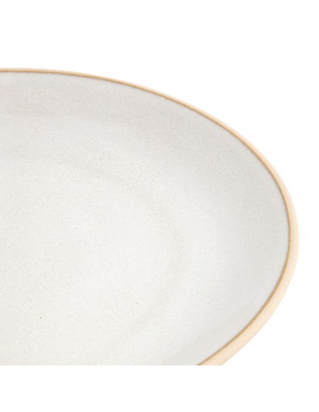Olympia Canvas Concave Plate Murano White 270mm