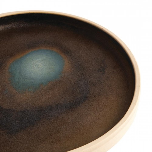 Olympia Canvas Flat Round Plate Green Verdigris 180mm