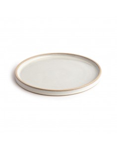 Olympia Canvas Flat Round Plate Murano White 250mm 2