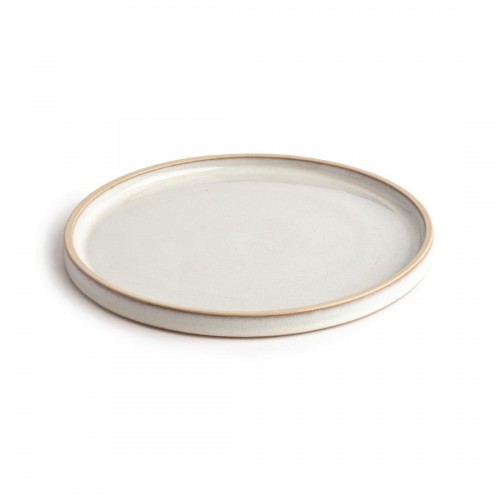 Olympia Canvas Flat Round Plate Murano White 250mm