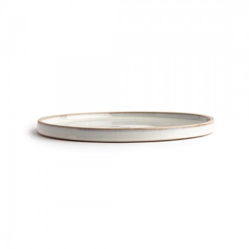 Olympia Canvas Flat Round Plate Murano White 250mm