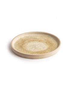 Olympia Canvas Flat Round Plate Wheat 180mm 2