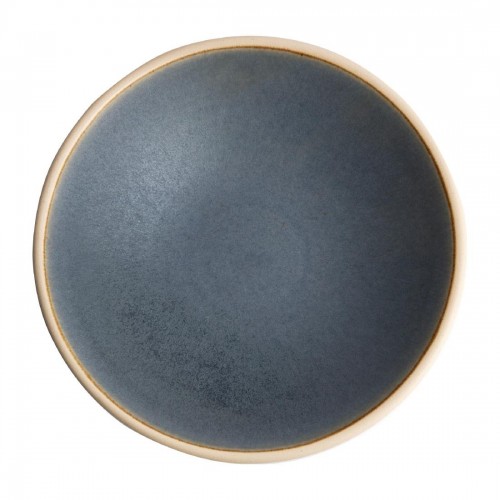 Olympia Canvas Shallow Tapered Bowl Blue Granite 200mm