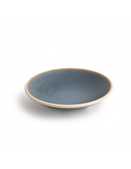 Olympia Canvas Shallow Tapered Bowl Blue Granite 200mm
