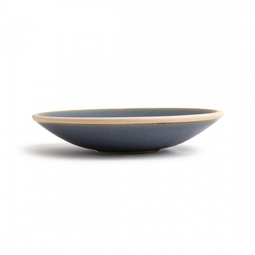 Olympia Canvas Shallow Tapered Bowl Blue Granite 200mm
