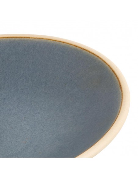 Olympia Canvas Shallow Tapered Bowl Blue Granite 200mm