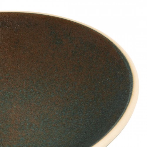 Olympia Canvas Shallow Tapered Bowl Green Verdigris 200mm