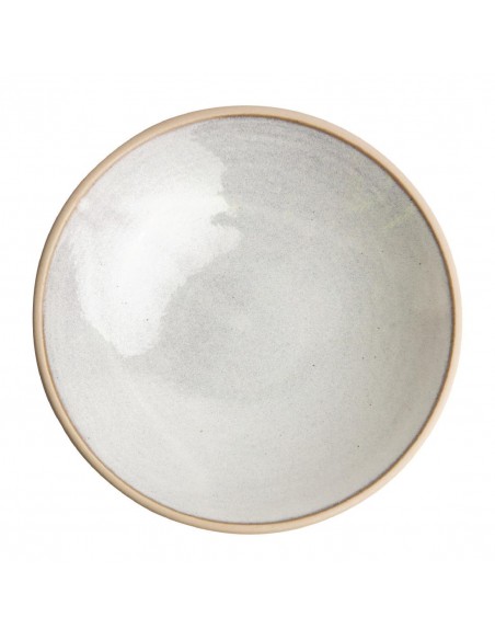 Olympia Canvas Shallow Tapered Bowl Murano White 200mm