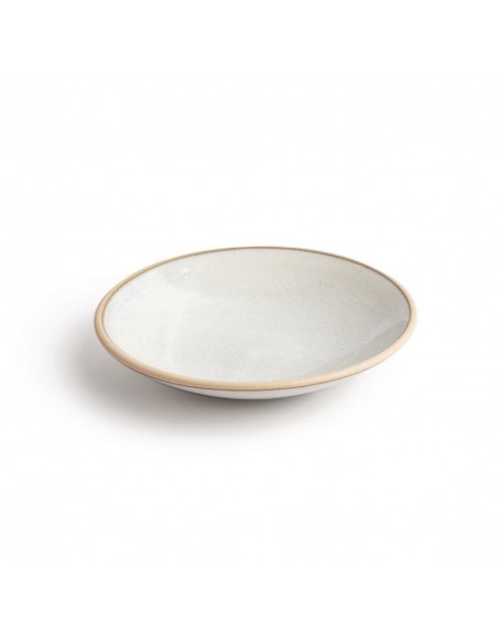 Olympia Canvas Shallow Tapered Bowl Murano White 200mm