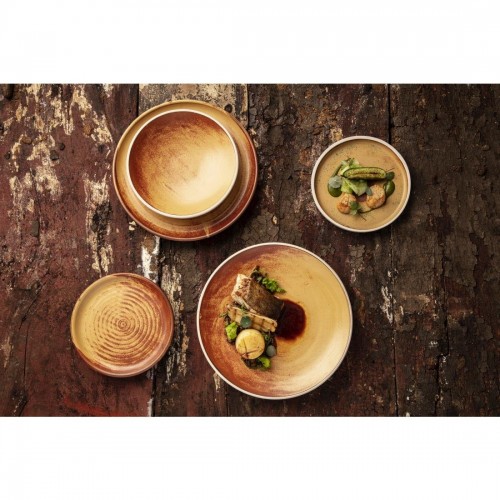 Olympia Canvas Shallow Tapered Bowl Sienna Rust 200mm