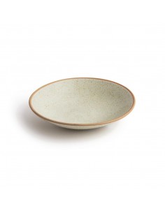 Olympia Canvas Shallow Tapered Bowl Wheat 200mm 2