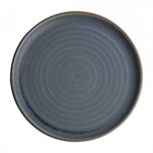 Olympia Canvas Small Rim Round Plate Blue Granite 265mm