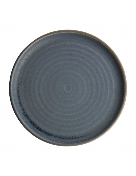 Olympia Canvas Small Rim Round Plate Blue Granite 265mm
