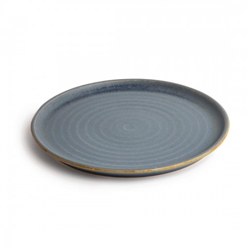 Olympia Canvas Small Rim Round Plate Blue Granite 265mm