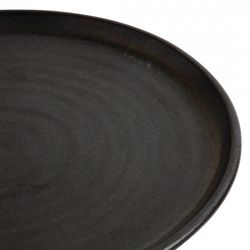 Olympia Canvas Small Rim Round Plate Delhi Black 265mm