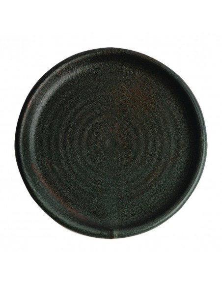 Olympia Canvas Small Rim Round Plate Green Verdigris 180mm