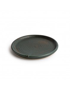 Olympia Canvas Small Rim Round Plate Green Verdigris 180mm 2