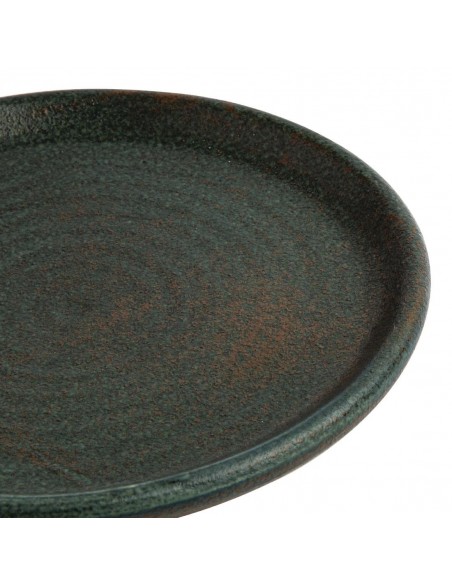 Olympia Canvas Small Rim Round Plate Green Verdigris 180mm