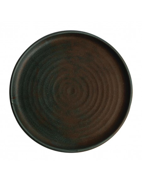 Olympia Canvas Small Rim Round Plate Green Verdigris 265mm