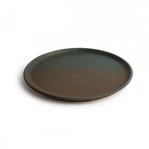 Olympia Canvas Small Rim Round Plate Green Verdigris 265mm