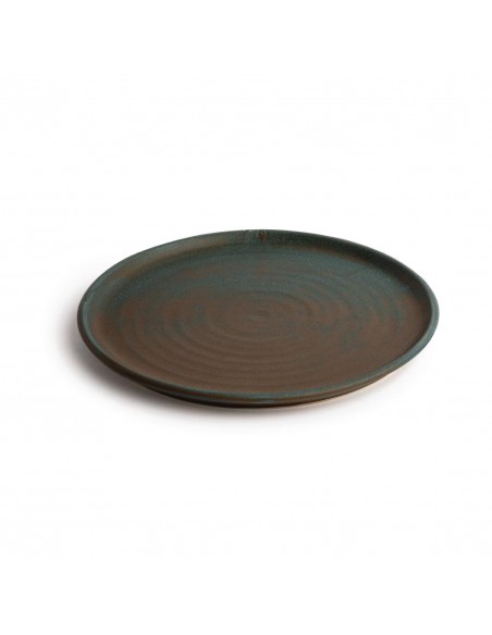 Olympia Canvas Small Rim Round Plate Green Verdigris 265mm
