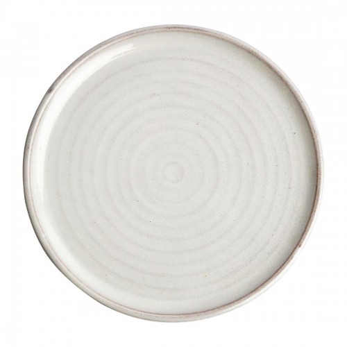 Olympia Canvas Small Rim Round Plate Murano White 265mm