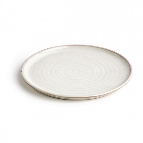 Olympia Canvas Small Rim Round Plate Murano White 265mm