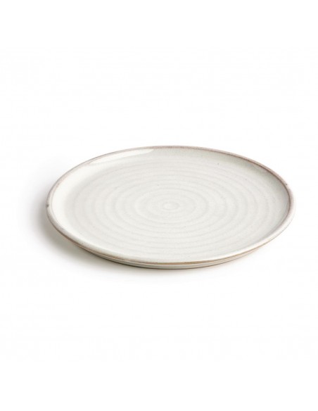 Olympia Canvas Small Rim Round Plate Murano White 265mm